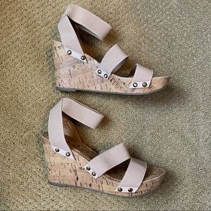 Espirit Faux Cork Wedges